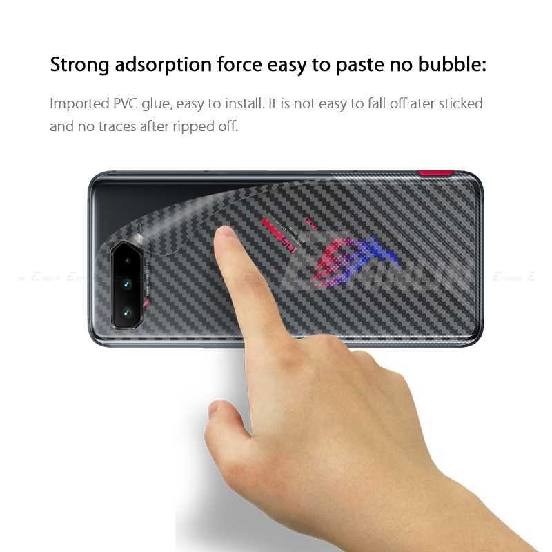 Clear Soft Carbon Fiber Guard Back Film For Asus ZenFone ROG Phone 7 6D Ultimate 6 3 5 5s Pro Rear Screen Protector L230619