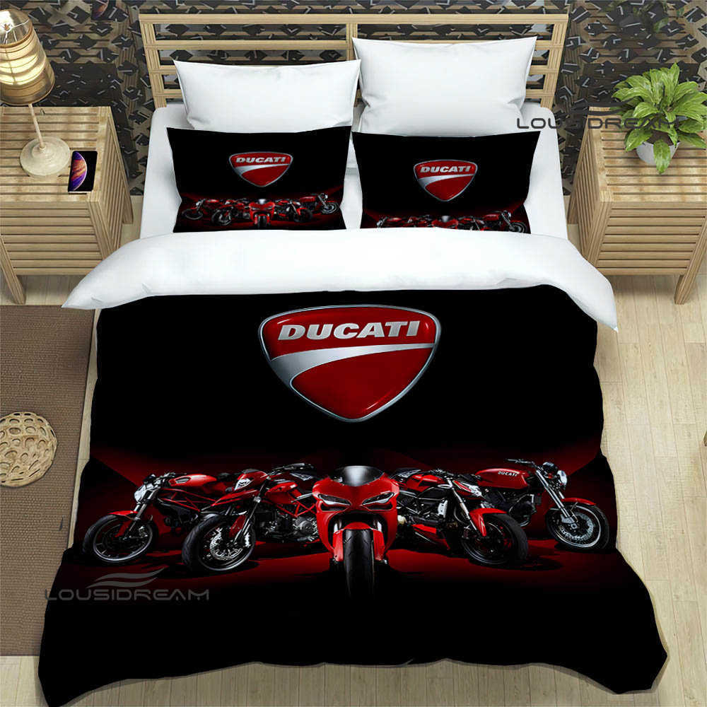 ducati motorcycle printed Bedding Sets exquisite bed supplies set duvet cover bed comforter set bedding set luxury birthday gift L230704