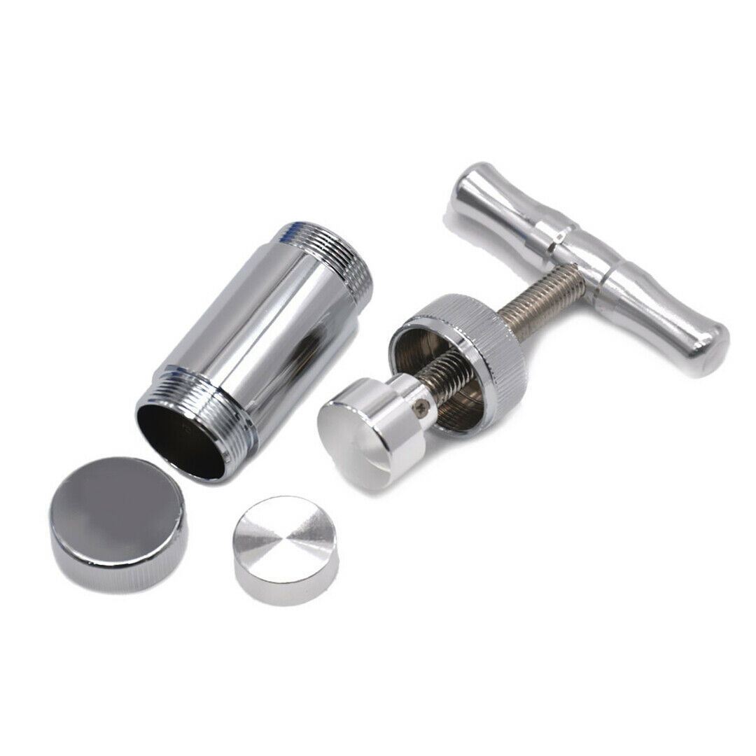 Mini Aluminium Alloy Cigarett Press Coffee Tobacco Grinde Hushållen rökningstillbehör 7.5*6.4 cm