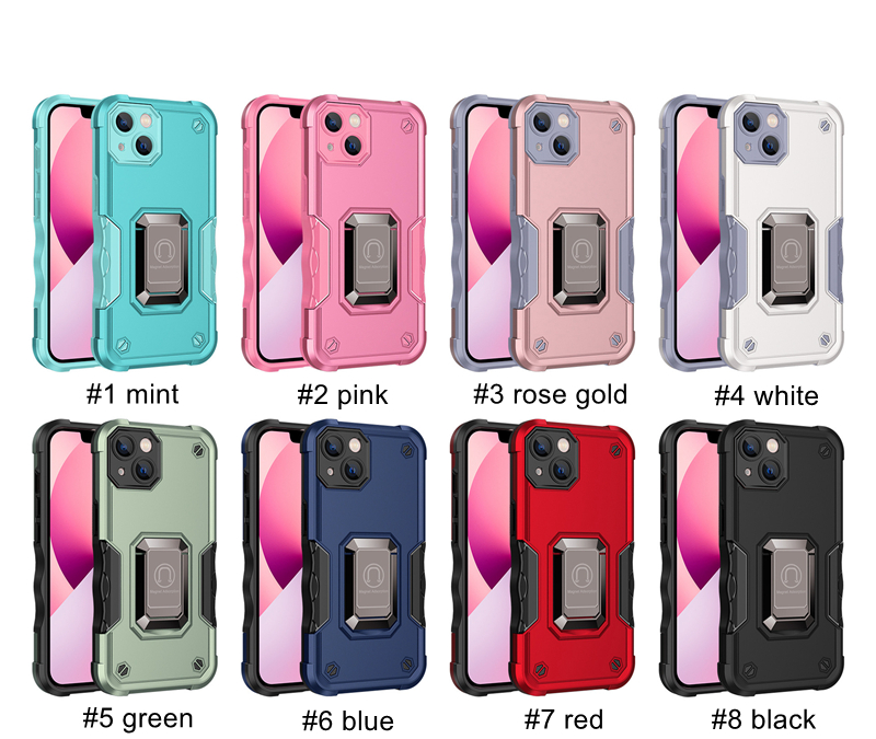 Capas de telefone com suporte resistente Defender para Google Pixel 7A 7 Pro 6 suporte de carro magnético concha à prova de choque com suporte de anel rosa