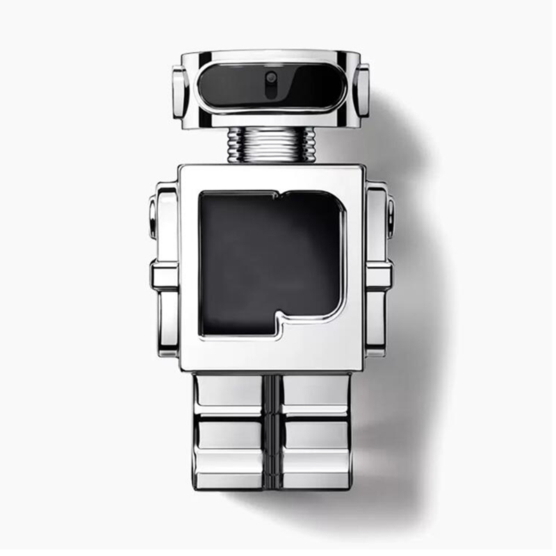Luxo Vendas quentes O mais alto design Fragrância masculina 100ml Robot Phantom Perfume Eau de Toilette Longa duração Bom cheiro EDT Man Cologne Spray