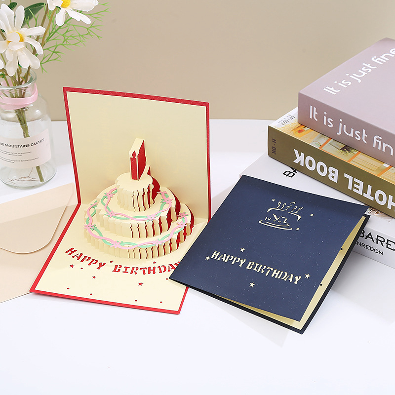 3D Pop Up Birthday Cards Happy Birthday Card Postcards Birthday Cake ...