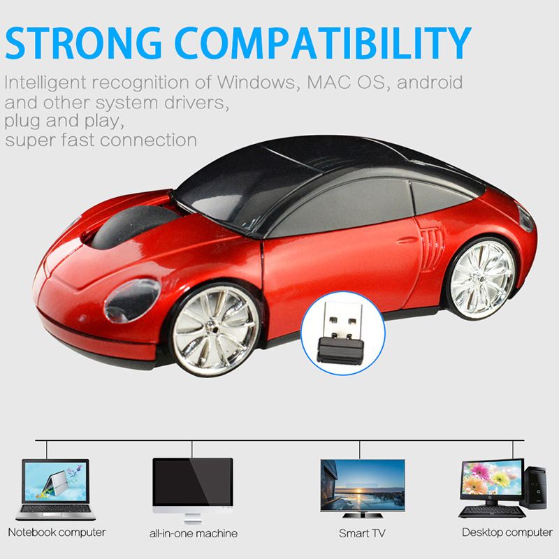 car appearance wireless mouse 2.4g laptop mouse wireless model gift mouse