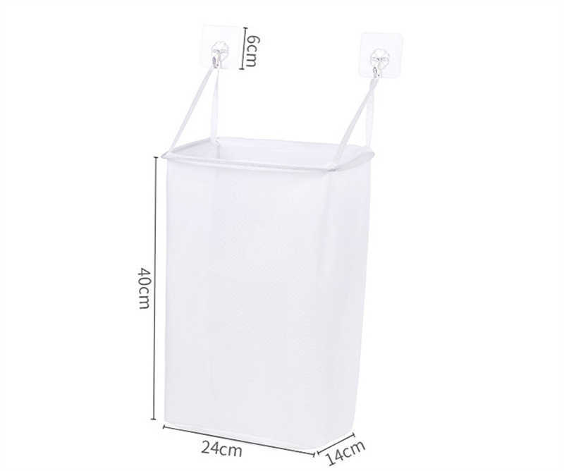 Storage Baskets Wall Laundry Basket Bathroom Dirty Clothes Hamper White Folding Dirty Clothes Sundries Organizers Kids Baby Toys Storage Bucket