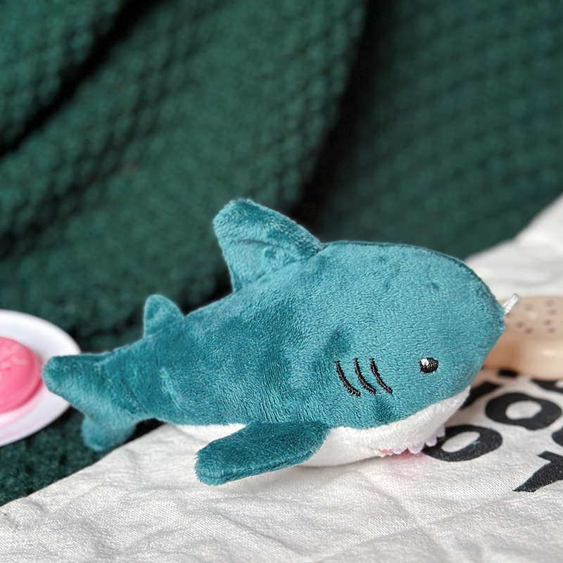 Aquarium Shark Backpack Hanging Souvenir Stuffed toy Cute Plush Key Chain Pendant Doll catching Machine Doll