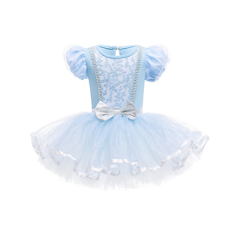 Traje de baile de ballet para niños, vestido de princesa, tutú, traje de actuación de baile de verano para niñas de más de 3 años