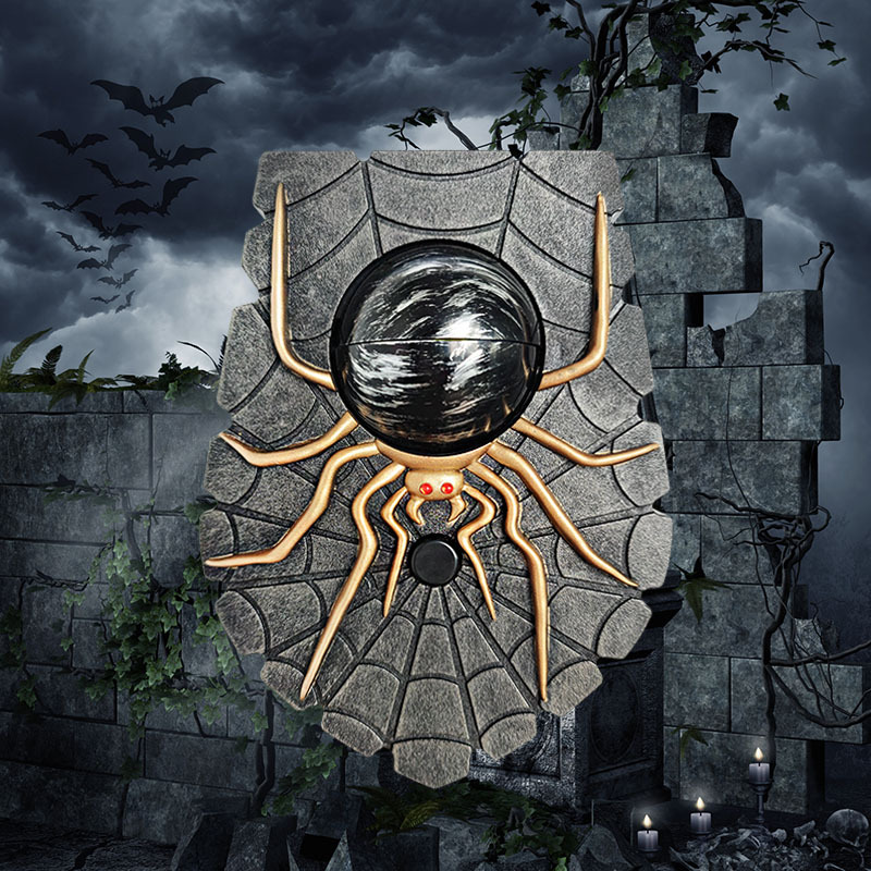 Halloween New Spider Doorbell Popular, Glowing, Sound Horror, One eyed Spider Door bell