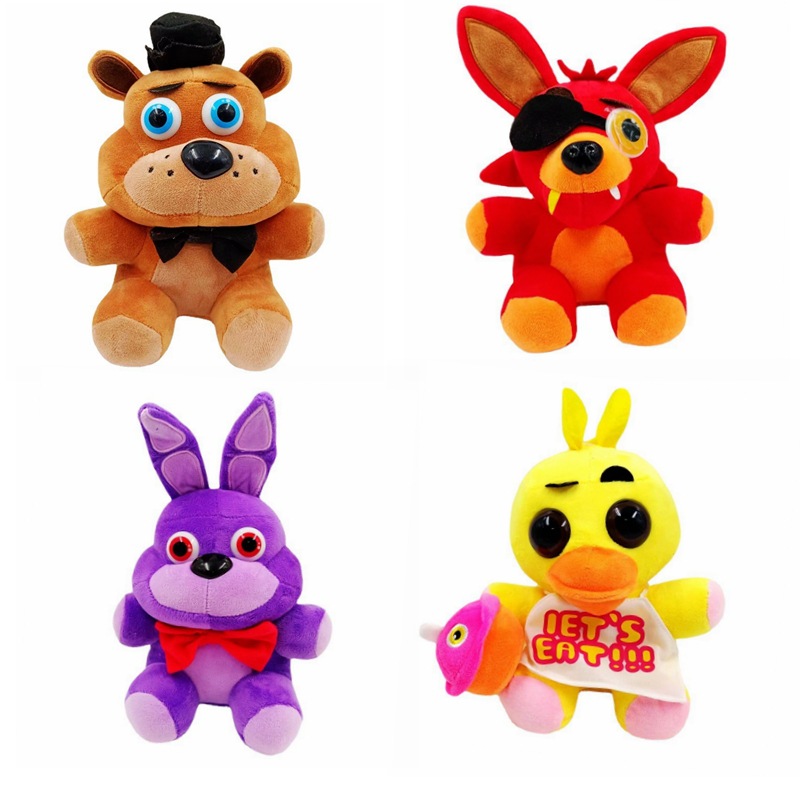 Factory wholesale 35 styles FNAF bear rabbit fox duck plush toys animation film and television games peripheral animal dolls children's gifts