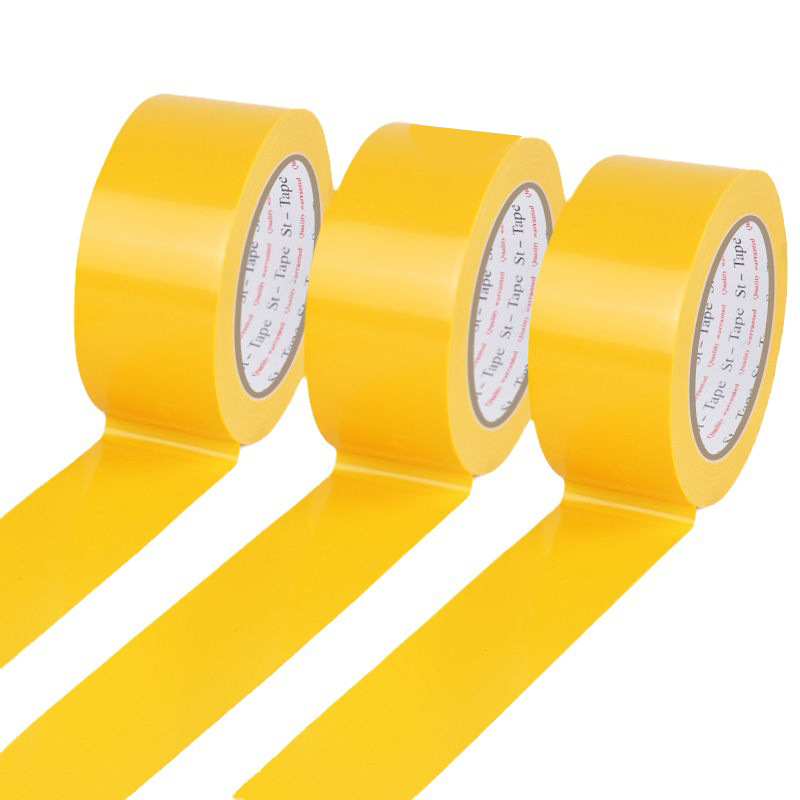 PVC 경고 테이프 바닥 테이프 경고 라인 얼룩말 라인 테이프 검은 색 및 노란색 얼룩말 제조업체 스트레이트 헤어