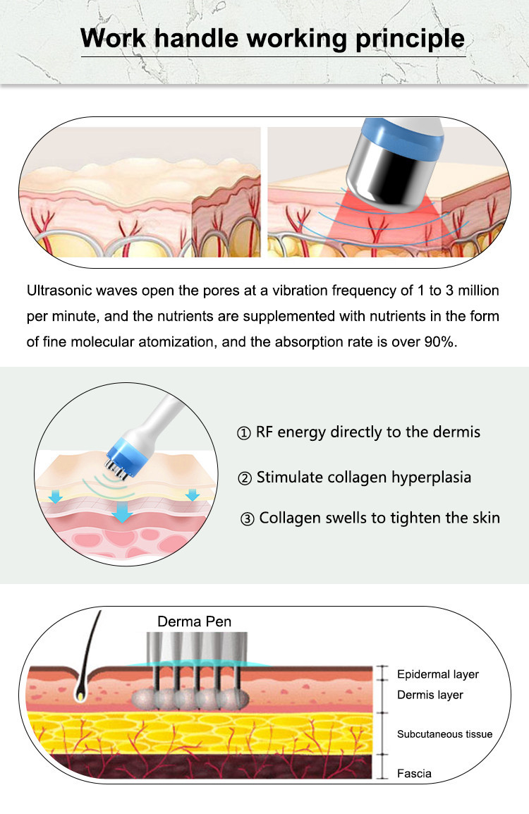 6 in 1 macchina microdermoabrasione professionale tutta la macchina microdermoabrasione Hydro Microdermabrasion