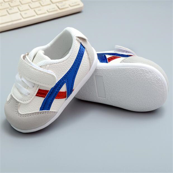 Baby First Walkers Shoe Soft Bottom Toddler Shoes Kids Striped Casual Sneakers Non-slip Wear Running Shoes