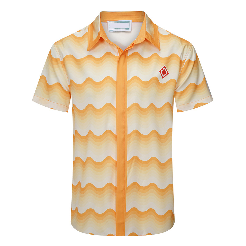 Chemises décontractées pour hommes Chemise de créateur Chemises boutonnées pour hommes chemise de bowling imprimée Hawaii Chemises décontractées à manches courtes