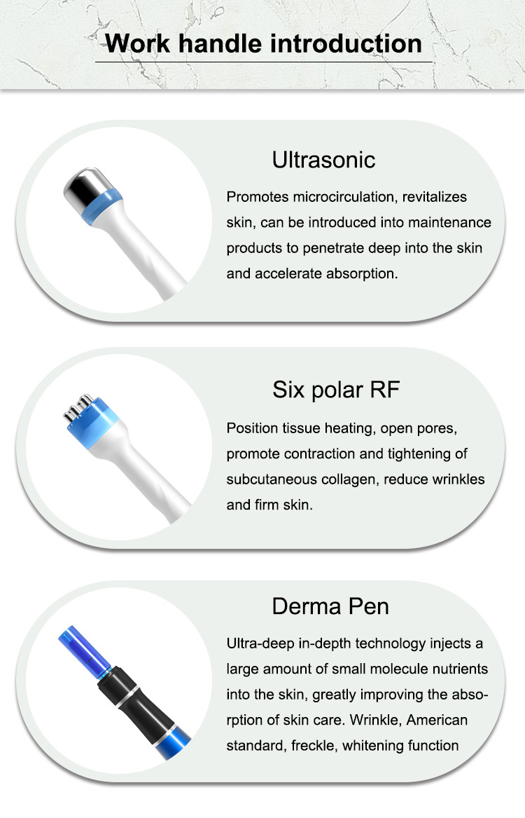 6 in 1 macchina microdermoabrasione professionale tutta la macchina microdermoabrasione Hydro Microdermabrasion