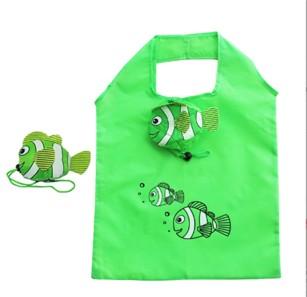 Borsa la spesa di pesce simpatico cartone animato da viaggio Borsa pieghevole riutilizzabile Borsa la spesa Tote Storage Borse la casa DHL libero JL1697