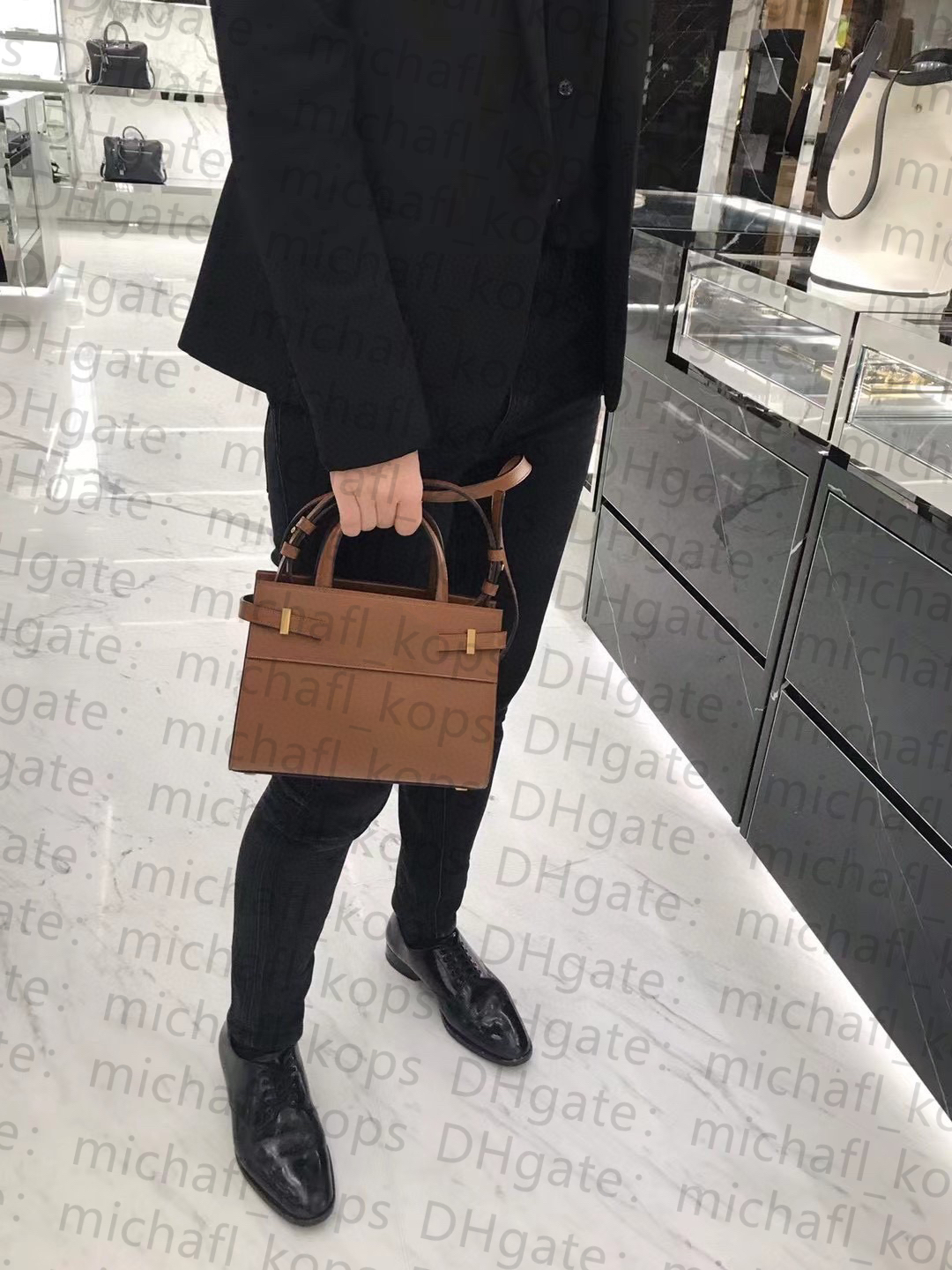 Манхэттенская сумка Сумка Зеркало Качество 10AAA Осуренная кожаная женская сумочка включает в себя полный набор аксессуаров роскошные дизайнерские сумки с коробкой