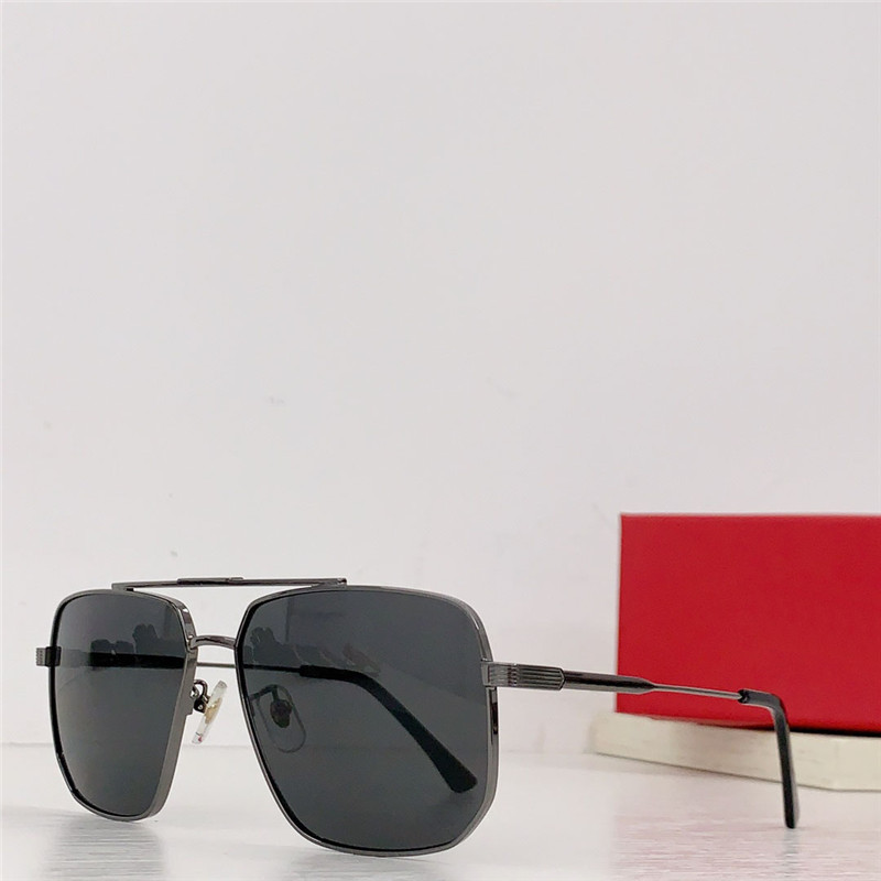 نظارات شمسية جديدة تصميم أزياء مربعة الشكل 9659T إطار معدني بسيط وشهير متعدد الاستخدامات نظارات حماية UV400 في الهواء الطلق