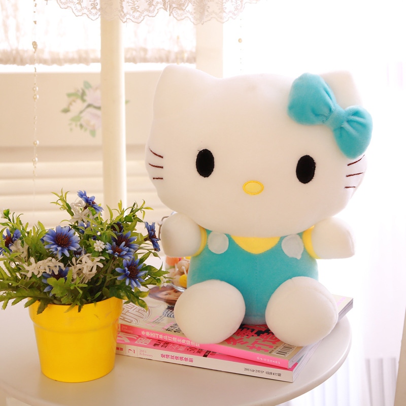 Factory wholesale 20cm hello Katie cat plush toy anime surrounding cat doll children's favorite gift