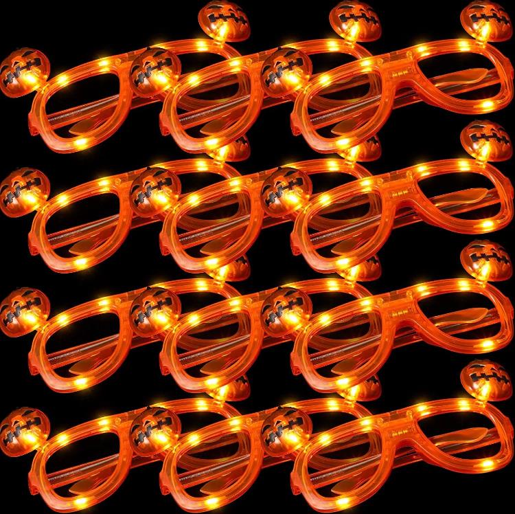 Halloween Pompoen Bril LED Oplichten Knipperende Halloween Party Bril Lichtgevende Bar Party Accessoire SN4422