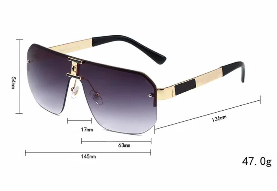 2024 Gafas de sol clásicas de alta calidad para hombres y mujeres 415 Gafas de sol con montura cuadrada Gafas Gafas de sol de lujo Gafas de sol clásicas de moda UV400 con marco
