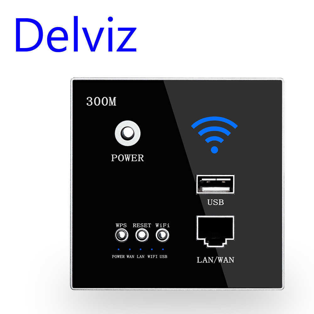 Plugues de energia inteligentes Delviz Soquete WiFi sem fio Rj45 AP Relay Soquete usb inteligente Painel de vidro de cristal 220 V Alimentação 300 Mbps Embedded Wall WIFI Router HKD230727