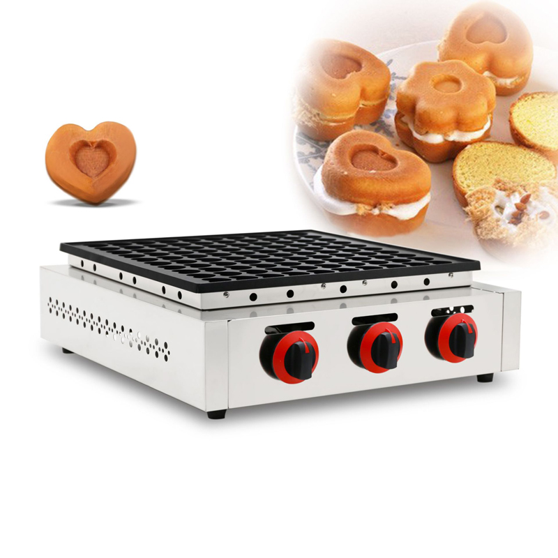 Lebensmittelverarbeitung 100 Stücke Gasart Muffins Pofertjes Baker Waffle Maker Machine