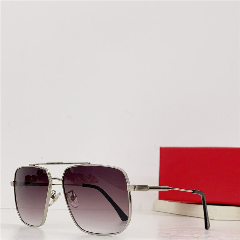 نظارات شمسية جديدة تصميم أزياء مربعة الشكل 9659T إطار معدني بسيط وشهير متعدد الاستخدامات نظارات حماية UV400 في الهواء الطلق