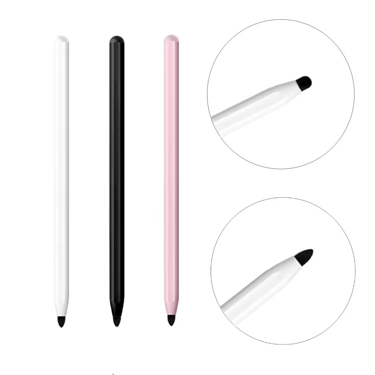 İPhone 15 14 için fiber kalem kalemleri ekran 13 Pro 12 11 Samsung S23 FE S22 A54 A34 A04E LG Stylo7 Huawei P60 iPad 12 Tablo PC Bling Kapasitif dokunmatik kalem için uygun