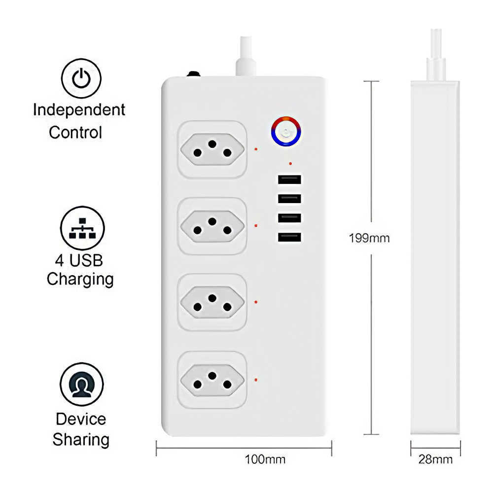 Smart Power Plugs Tuya Brazil Zigbee WiFi Smart Plug Socket Smart Home Power Strip Timing Smartlife Remote -afstandsbediening voor Alexa Home Appliance HKD230727