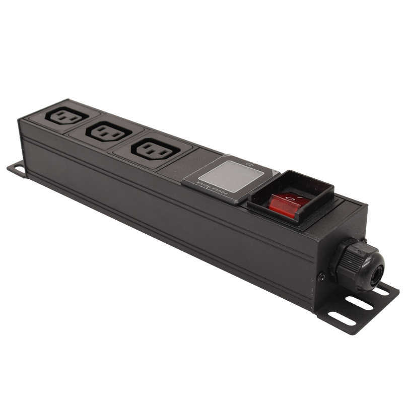 Prises d'alimentation intelligentes Extension de prise de courant pour armoire de serveur réseau 3-10 AC IEC C13 Socket Compteur d'affichage numérique intelligent HKD230727