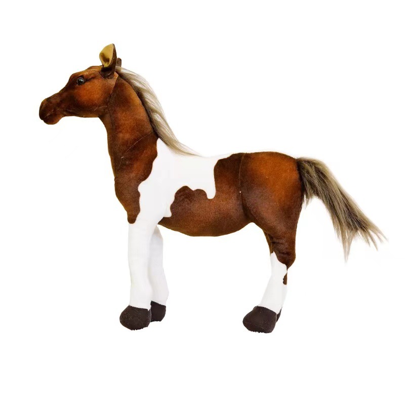 Manufacturers wholesale 30cm 4 styles of simulation horse plush toys stuffed animal gifts for children