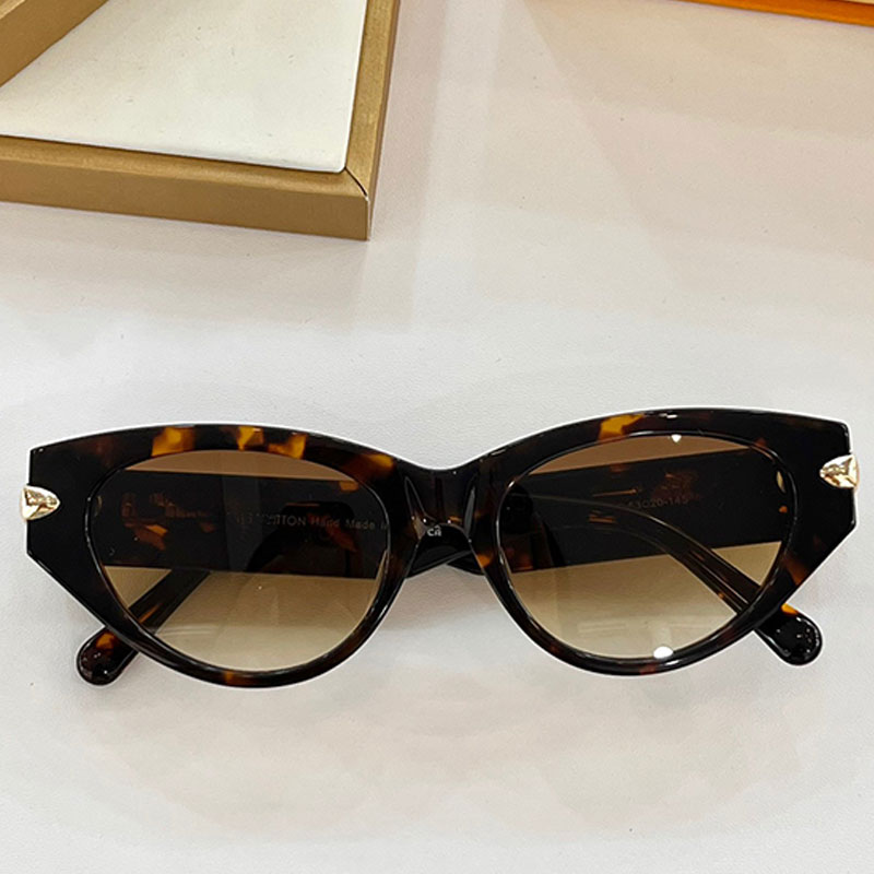 Occhiali da sole Cat Eye Designer alla moda occhiali da sole ovali con montatura piccola cat eye Paris Fashion French Luxury Designer stile passerella 1986 1987