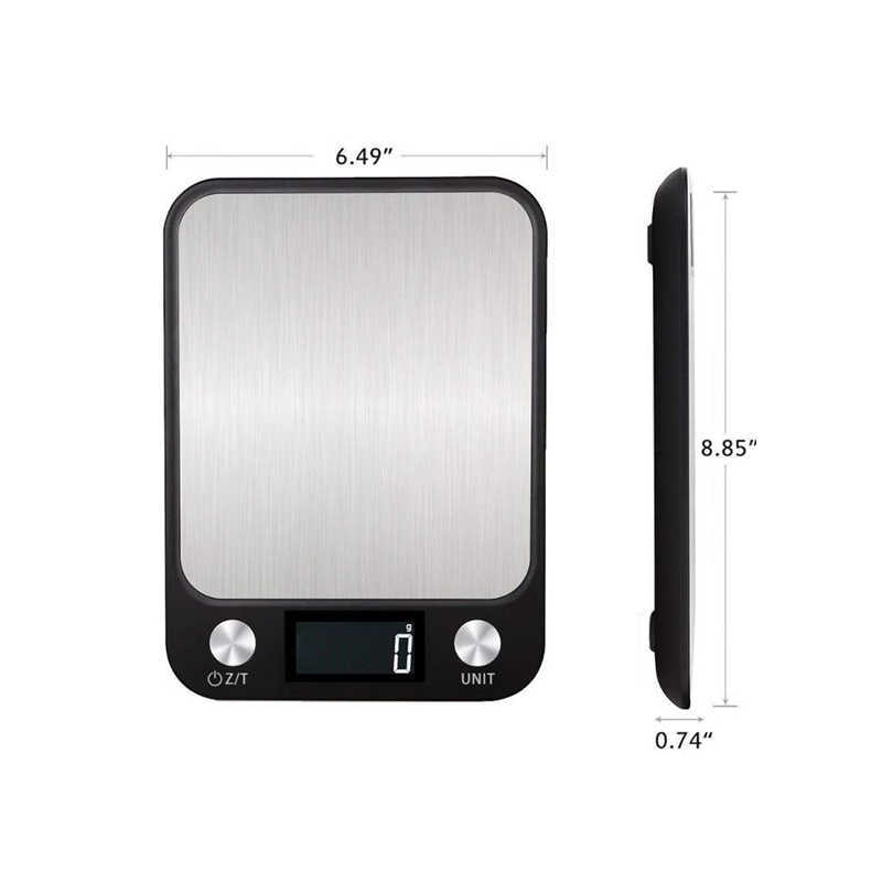 Balances Ménagères Écran LCD 10kg 5kg / 1g Balance de Cuisine Numérique Multifonctions en Acier Inoxydable Pesant la Balance des Aliments Outils de Cuisine Balance x0726 x0724 x0719