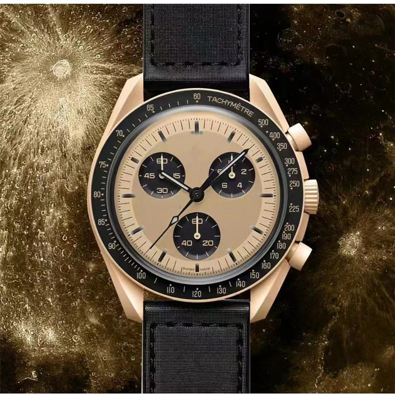 2023 Orologio Moon New Moon Watch Automatico da uomo da uomo impermeabile luminoso orologio da polso in pelle di alta qualità orologio luna