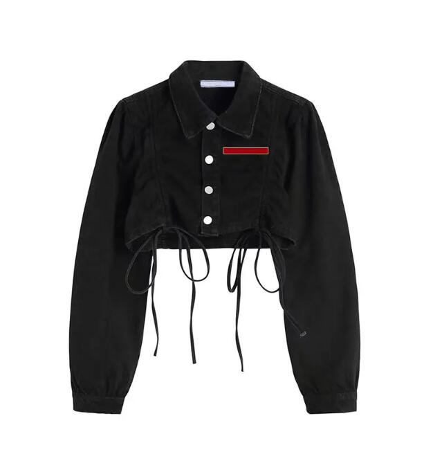 Damska kurtka dżinsowa designerska damska litery guzików jesiennych Kobiet Designer Jackets dżinsy s-xl