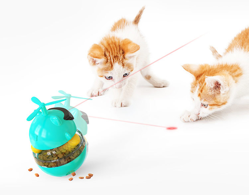 Rechargeable Electric Cat Toys Roly-poly Toys Cat Food Leakage Toys Turntable Ball Cat Teaser Toys Training Toys