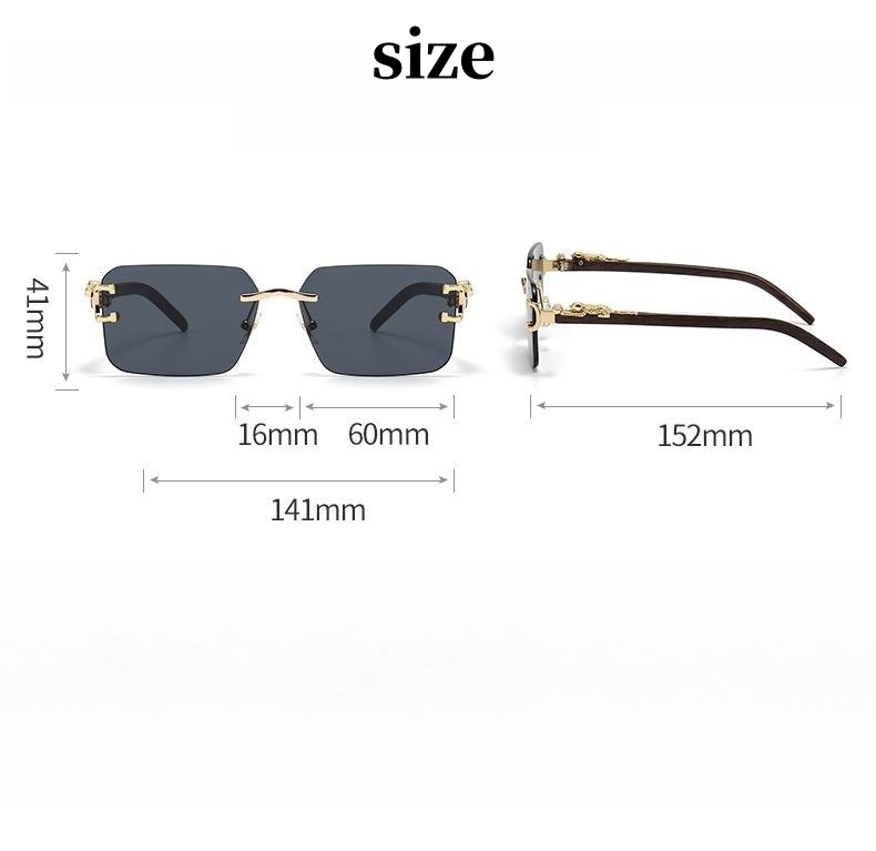 New Fashion Designer Occhiali da sole Carti Occhiali da sole da donna il tempo libero Occhiali da sole da guida con montatura quadrata Occhiali da sole da vacanza Testa di leopardo Cacciavite in metallo Sunglass3003