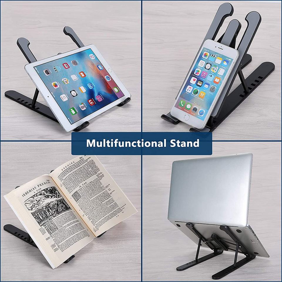 Portable Adjustable Plastic Ergonomic Laptop Stand Notebook For Macbook Tablet Foldable Holder