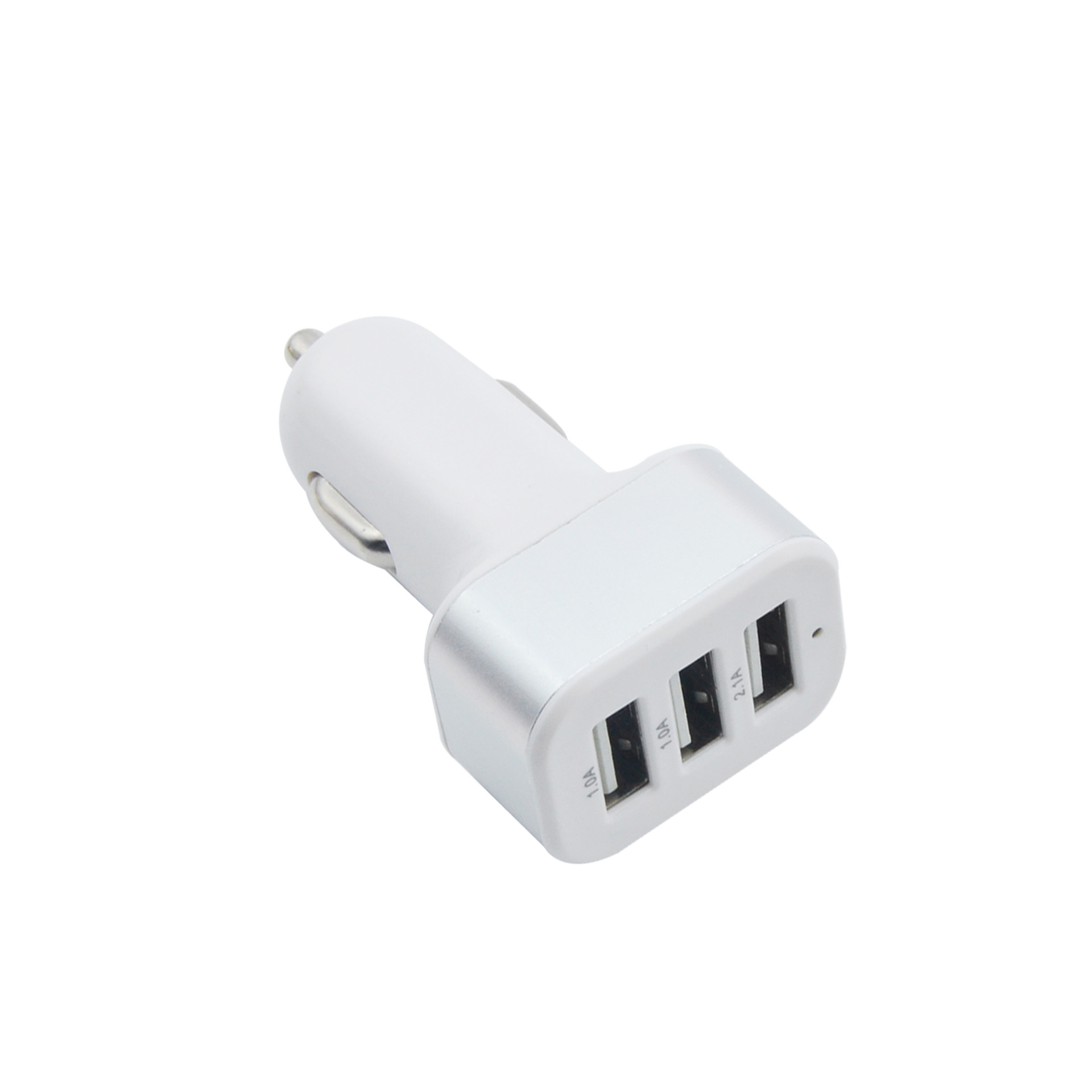 Portable 3-Port USB Car Charger Random Color Dropshipping 12V/24V 1A Quick Charging Triple Ports Auto Charger Adapter