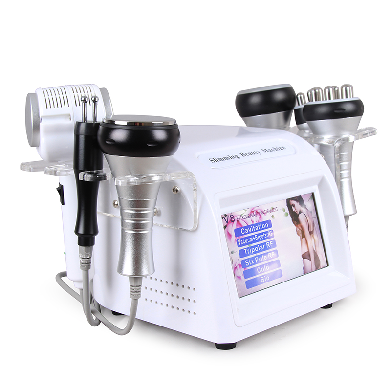 New 6 in 1 40K Cavitation RF Ultrasonic Vacuum Slimming Machine Weight Reduce Fat Loss RF Body Lifting Sculpting Skin Tightening Facial Beauty Device