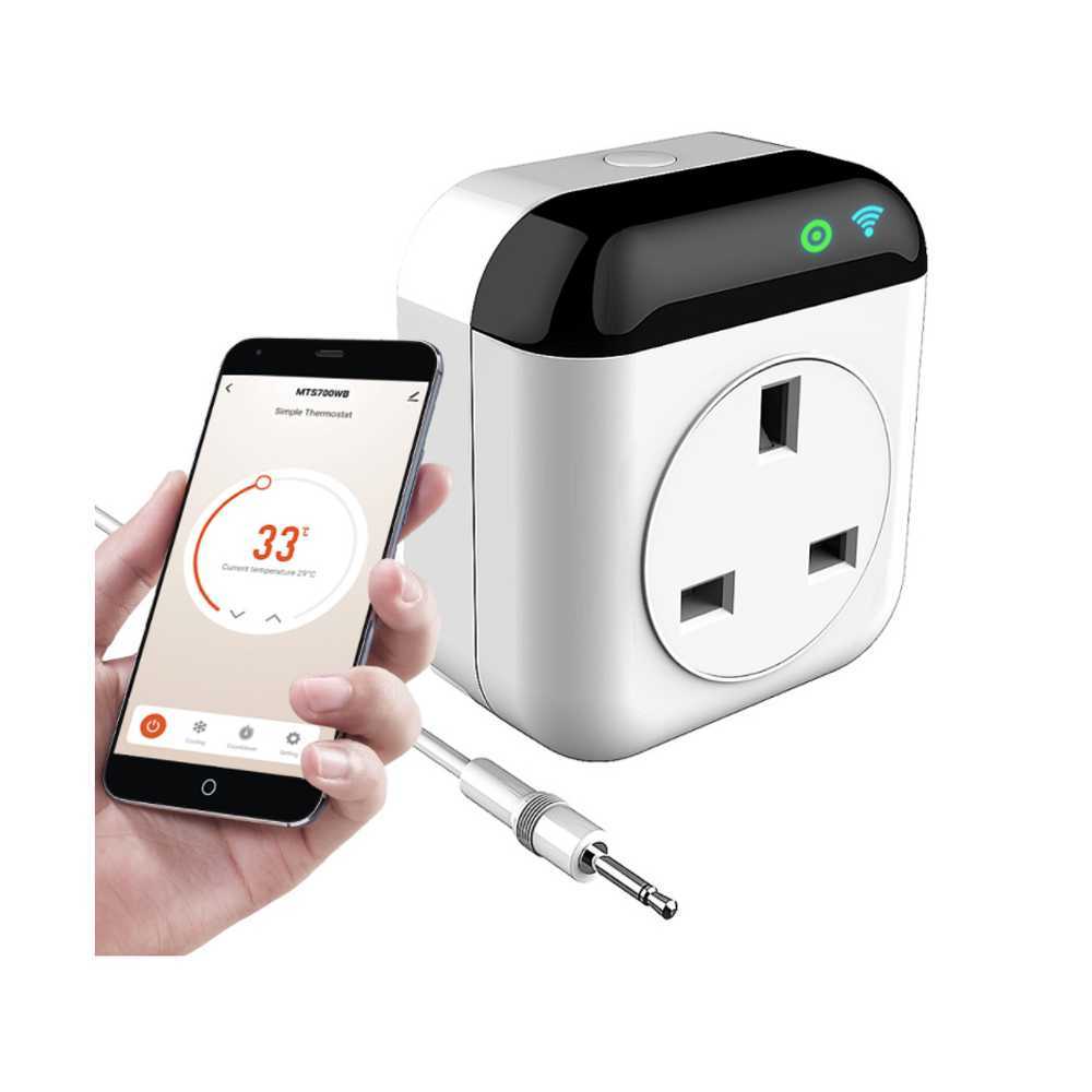 Smart Power Plugs Tuya WiFi Thermostat Thermoregulator Smart Temperatur Control System 220V Smart Plug Socket Power Monitor Alexa Home HKD230727