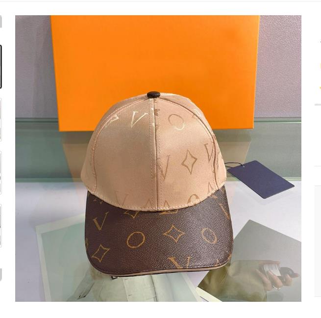 Baseballhattar Designer Sun Hat Fashion Duck Tongue Hats Classic Brodered Baseball Cap för män och kvinnor Retro Sunshade Simple High Quality