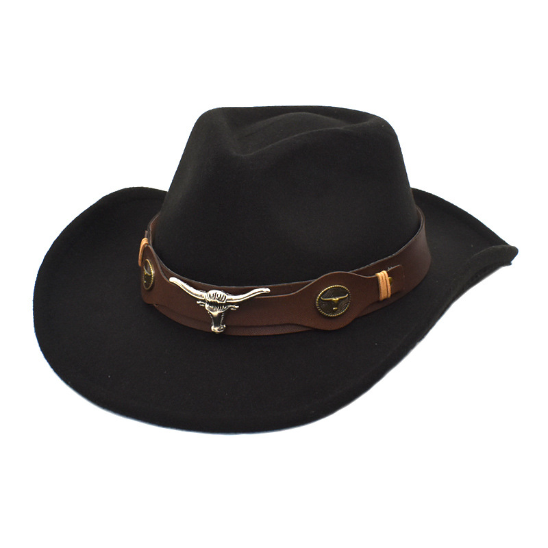 2023 NEW Cowboy Jazz Top Hats Fedora Hat for Women Men Fedoras Wide Brim Cap Outdoor Travel Felt Caps Trilby Christmas Party Gift 