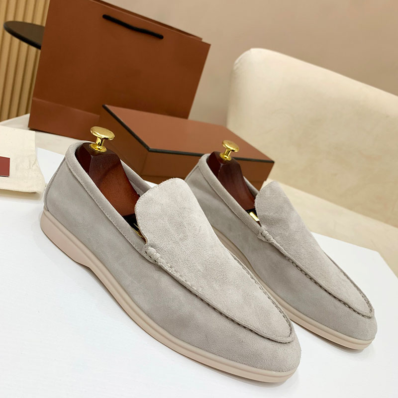 Designer Couple Shoes Decoration Suede Slip-on shoe Leather Casual Flat Shoes Men's Luxury Designer Dress Shoes Factory Shoes