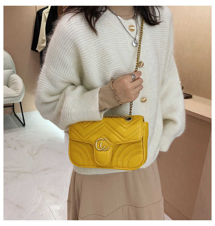 2023 Factory direct sales high quality New Chain Crossbody and Fashionable Single Shoulder Temperament Lingxiu Thread Trendy Bag for Women