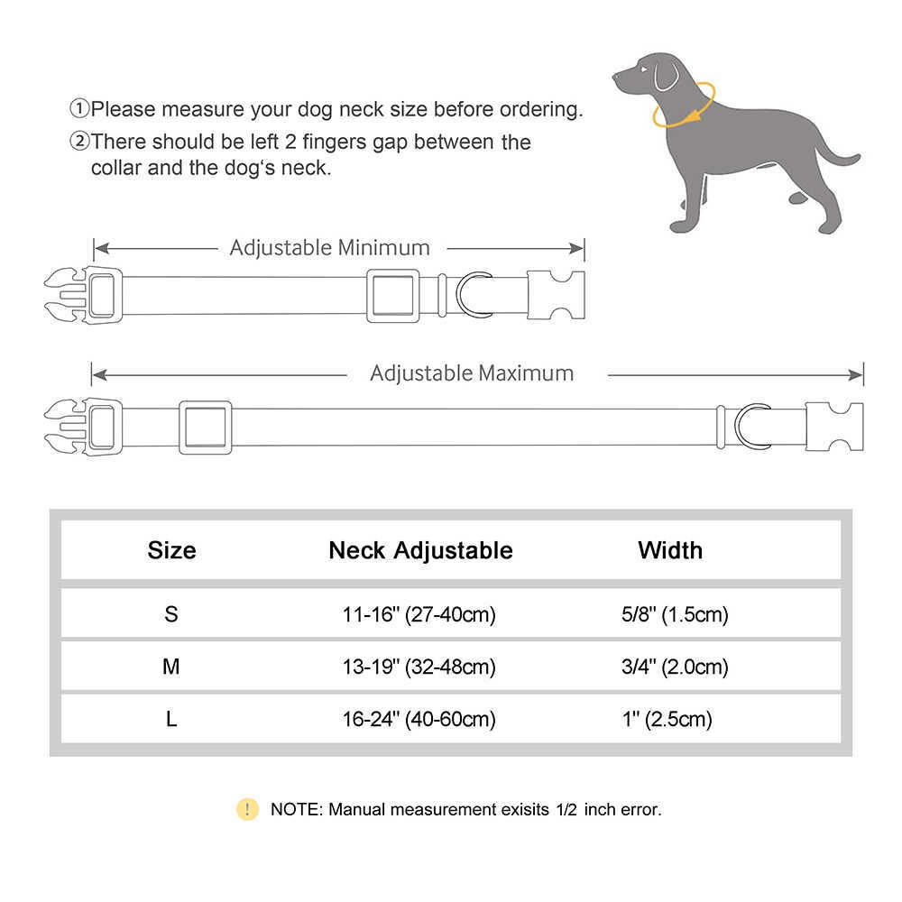 Personalisiertes Hundehalsband, Nylon, Hundeschnalle, Halsbänder, Leder, Haustier-Halskette, Anti-Verlust-ID-Tag, Namensschnalle für kleine, mittelgroße und große Hunde L230620