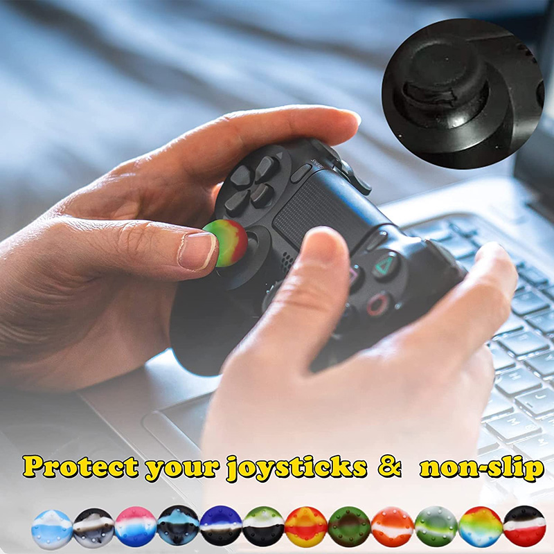 Joystick Grip Silicone Thumb Grips Caps Cover Analog Stick para Playstation 5 4 Controlador Xbox 360 Xbox One Gamepad DHL FEDEX UPS NAVIO LIVRE