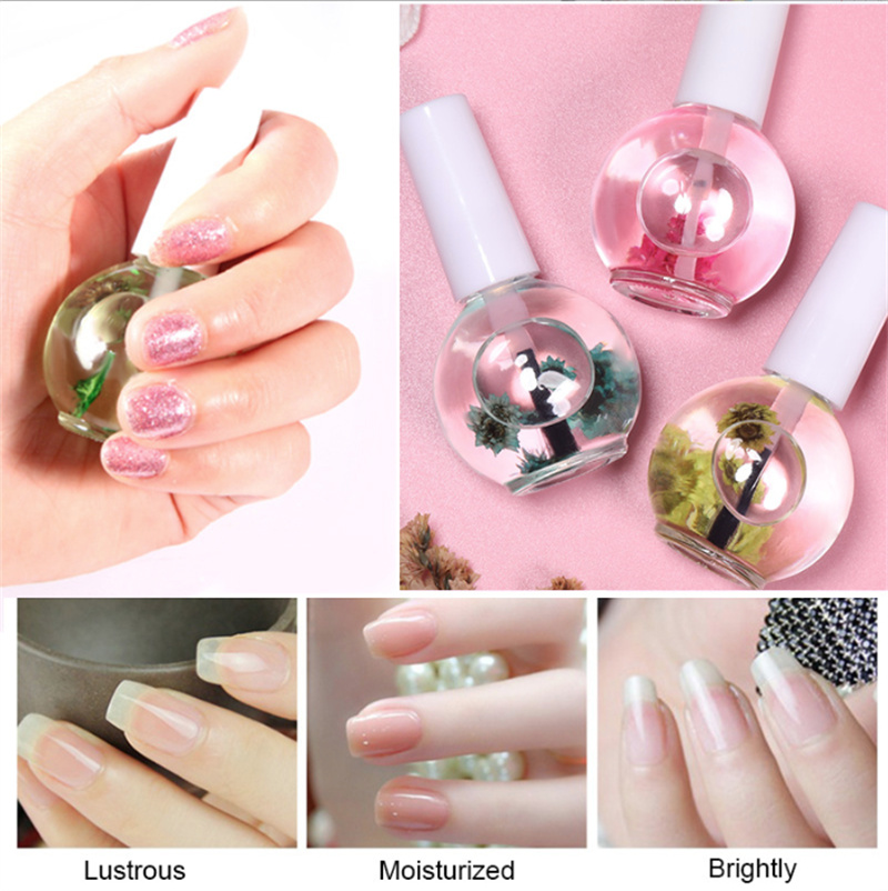 15ML Oil Dried Flowers Manicure Tool Transparent Flower Manicure Nail Cuticle Oil Cuticle Cuticle 0.5 oz Oil Nail Nutrition