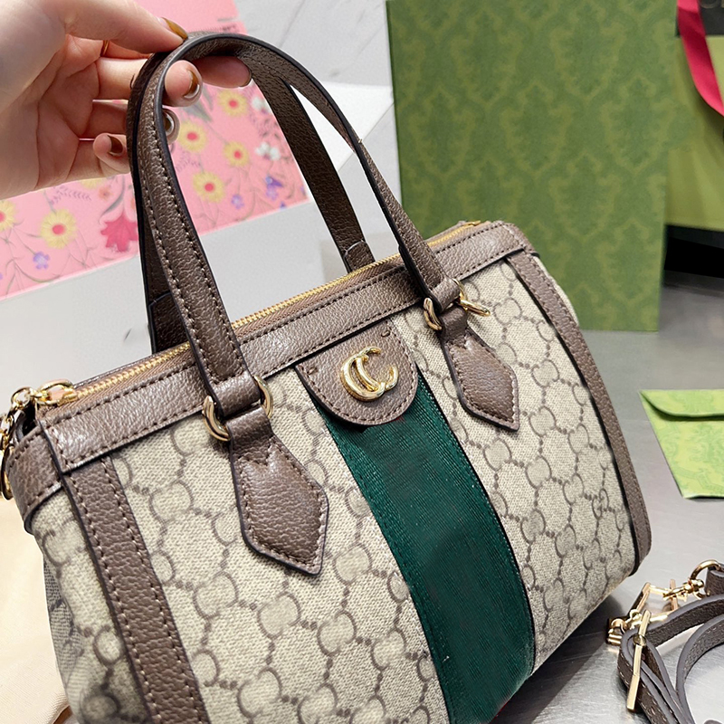 Designer Shoulder Bag Luxury Handbag High quality crossbody bag Square vintage bag Leather color matching bag Fashion Pillow bag Classic striped woven women's bag