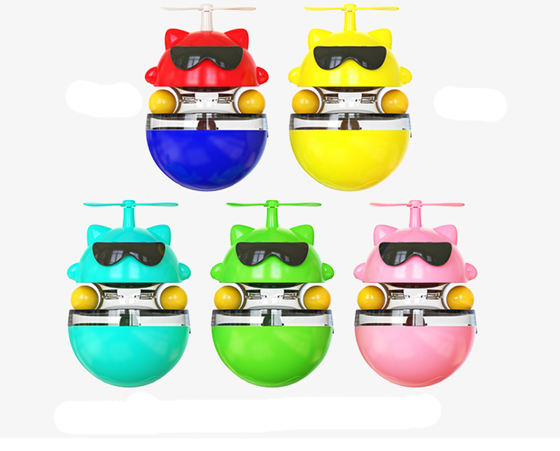 Rechargeable Electric Cat Toys Roly-poly Toys Cat Food Leakage Toys Turntable Ball Cat Teaser Toys Training Toys