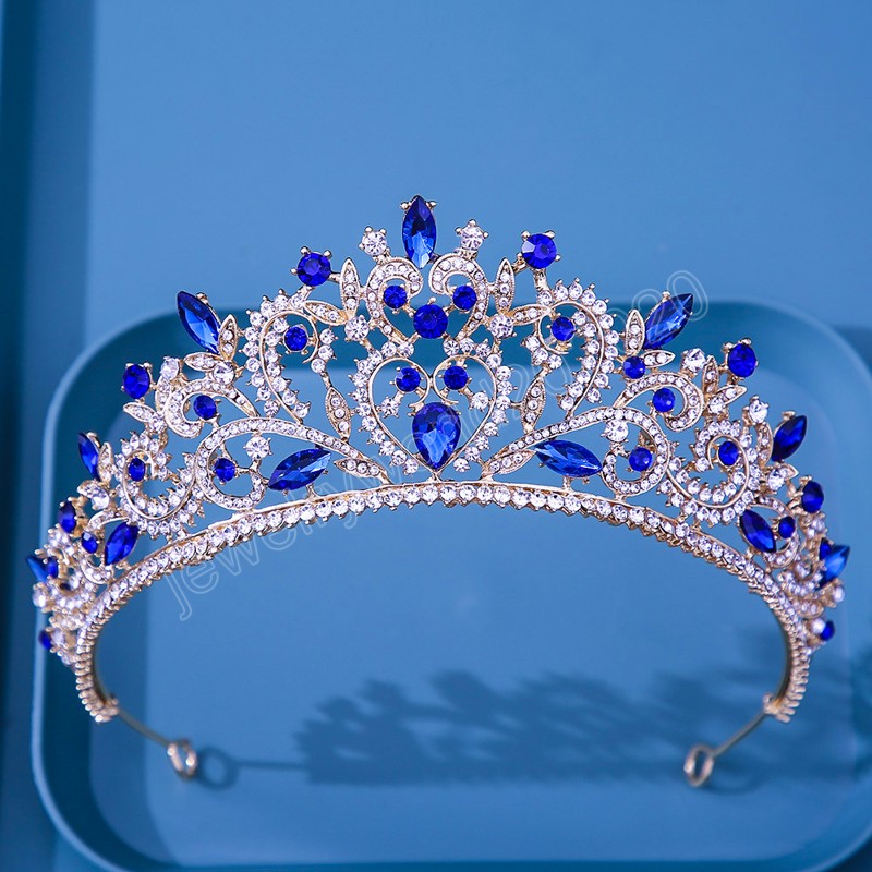 Роскошь ab crystal flower crown tiara for Women свадебная вечеринка подарки девочки свадебная невеста капля вода капля корона украшения для волос